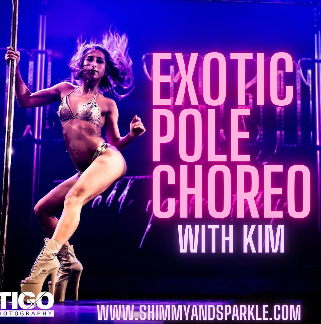 Exotic Pole Choreo with Kimberley Mahoney (Advanced)